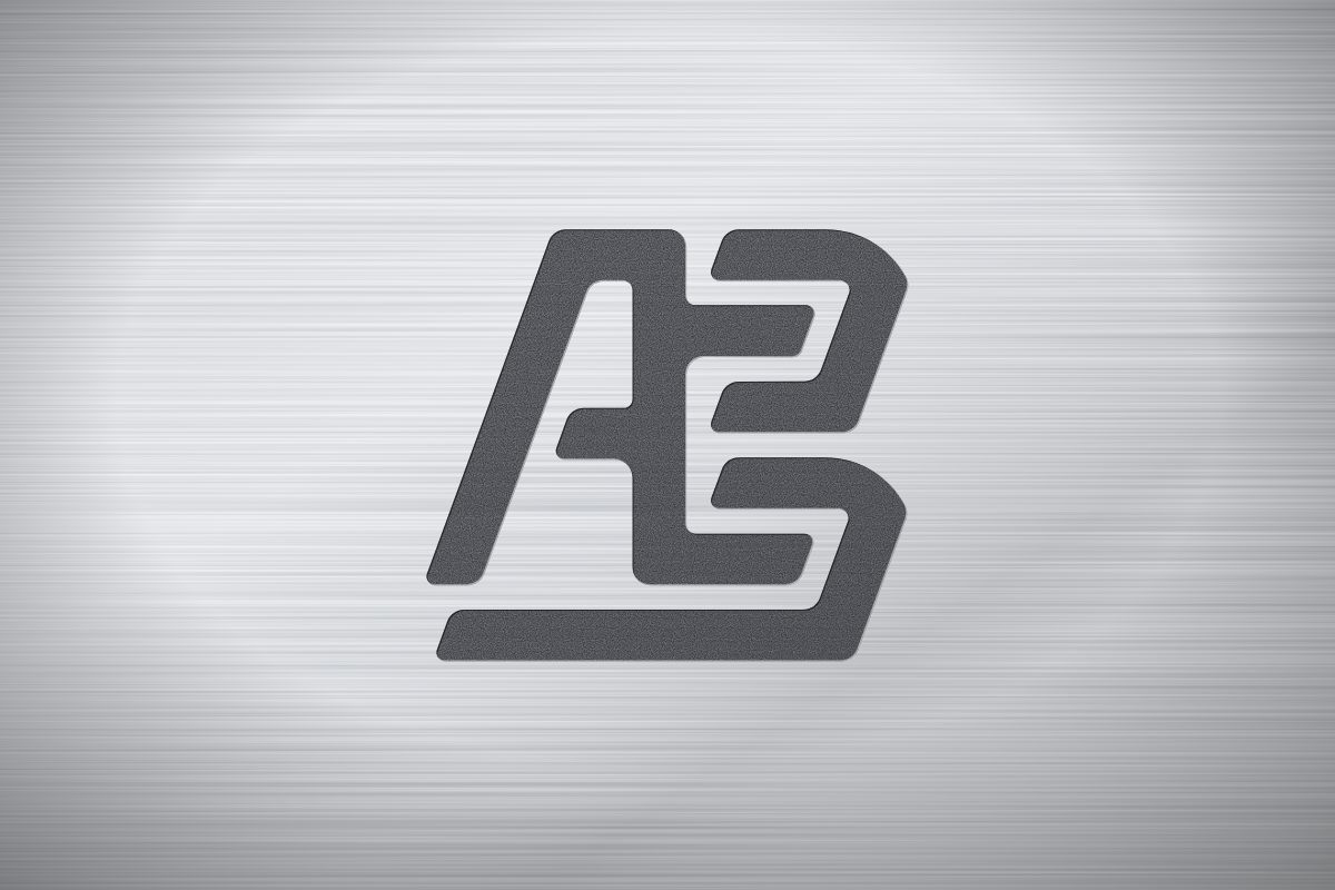 Logo sobre acero cepillado